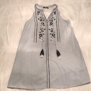 Embroidered A-line dress